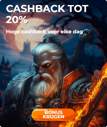 20% cashback promotie bij Rakoo Casino
